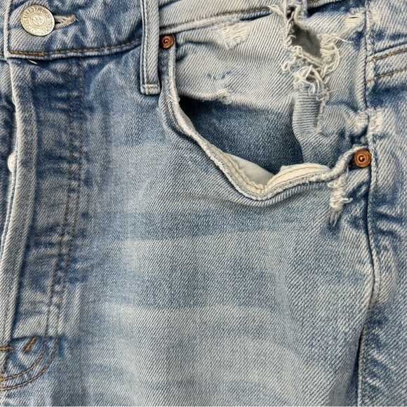 MOTHER The Super Stunner Ankle Blue Jeans, Distressed Denim, size 29 - Picture 8 of 9